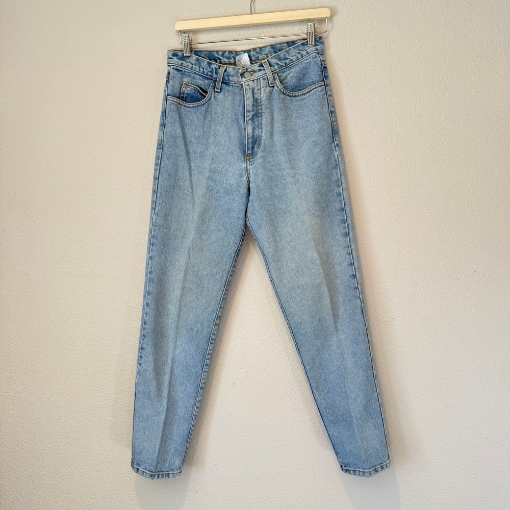 Vintage Guess USA Light Wash High Waisted Tapered Leg Jeans BB010 SH Size 29